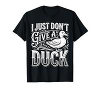 I Just Don't Give A Duck Sarcastic Animal Puns ||- Camiseta
