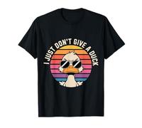 I Just Don't Give A Duck Sarcastic Animal Puns |- Camiseta