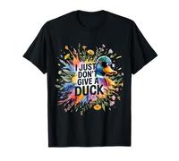 I Just Don't Give A Duck Sarcastic Animal Puns Camiseta