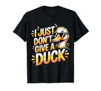 I Just Don't Give A Duck Sarcastic Animal Puns ||- Camiseta