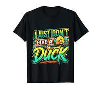 I Just Don't Give A Duck Sarcastic Animal Puns ||- Camiseta gráfica económica, Hombre, Negro, M