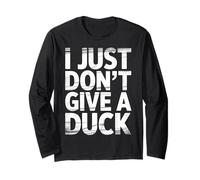 I Just Don't Give A Duck Sarcastic Animal Puns - Manga Larga