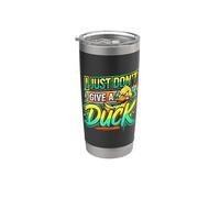 I Just Don't Give A Duck Sarcastic Animal Puns ||- Vaso térmico de acero inoxidable de doble pared