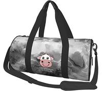 I Just Freaking Love Cows, Ok Equipaje de Viaje Bolsa de Lona Deportiva con Ruedas Plegable Bolsa de Lona, Marmoleado