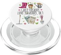 I Just Freaking Love Gardening For Garden Mom and Plant Lady PopSockets PopGrip para MagSafe