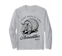 I Just Like Armadillos Ok Funny Armadillo Manga Larga
