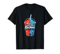 I Just Love Slushies Cool Fun Summer Slushy Drink Slushie Camiseta gráfica económica, Hombre, Negro, M