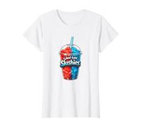 I Just Love Slushies Cool Fun Summer Slushy Drink Slushie Camiseta gráfica económica, Mujer, Blanco, S