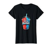 I Just Love Slushies Cool Fun Summer Slushy Drink Slushie Camiseta gráfica económica, Mujer, Negro, L