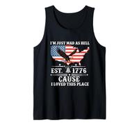 I Just Mad As Hell Cause I Love This Place 1776 4 de Julio Camiseta sin Mangas