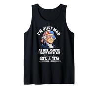 I Just Mad As Hell Cause I Love This Place 1776 4 de Julio Camiseta sin Mangas