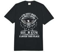 I Just Mad As Hell Cause I Love This Place 1776 4 de Julio Comfort Colors Adult Heavyweight T-Shirt