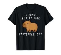 I Just Really Like Capybaras - Cita Divertida de Animales para Hombres y niños Camiseta