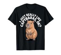 I Just Really Like Capybaras Ok Funny Capybara Lover Camiseta