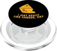 I Just Really Like Cheese Ok Funny Cheese Lover Comida Humor PopSockets PopGrip para MagSafe