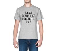 I Just Really Like Coconuts Ok Grey Men's T-Shirt tee