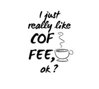 I just really like coffee, ok ?: Blank lined notebook - 110 pages - 6 x 9 inches