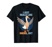 I Just Really Like Ducks Ok Animal Lindo Indian Runner Duck Camiseta