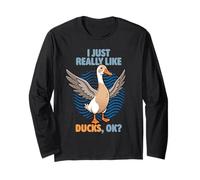 I Just Really Like Ducks Ok Animal Lindo Indian Runner Duck Manga Larga