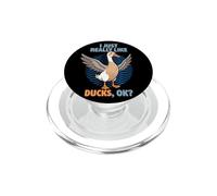I Just Really Like Ducks Ok Animal Lindo Indian Runner Duck PopSockets PopGrip para MagSafe