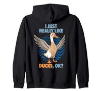 I Just Really Like Ducks Ok Animal Lindo Indian Runner Duck Sudadera con Capucha