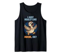 I Just Really Like Ducks Ok Animal Lindo Pato Arlequín Galés Camiseta sin Mangas