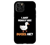 I Just Really Like Ducks, OK Funny Duck Animal Lover Carcasa para iPhone 11 Pro