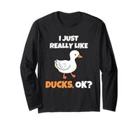 I Just Really Like Ducks, OK Funny Duck Animal Lover Manga Larga