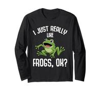 I Just Really Like Frogs - Rana Divertida y Linda para niños Manga Larga