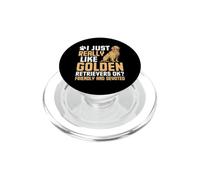 I Just Really Like Golden Retrievers Ok? Friendly & Devoted PopSockets PopGrip para MagSafe