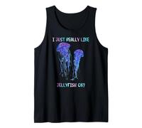 I Just Really Like Jellyfish, OK? Watercolor Fish, JellyFish Camiseta sin Mangas