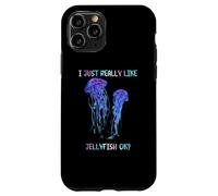 I Just Really Like Jellyfish, OK? Watercolor Fish, JellyFish Carcasa para iPhone 11 Pro