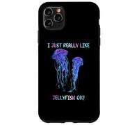 I Just Really Like Jellyfish, OK? Watercolor Fish, JellyFish Carcasa para iPhone 11 Pro Max