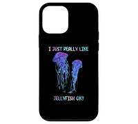 I Just Really Like Jellyfish, OK? Watercolor Fish, JellyFish Carcasa para iPhone 12 mini