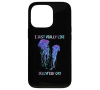 I Just Really Like Jellyfish, OK? Watercolor Fish, JellyFish Carcasa para iPhone 13 Pro