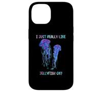I Just Really Like Jellyfish, OK? Watercolor Fish, JellyFish Carcasa para iPhone 14