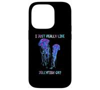 I Just Really Like Jellyfish, OK? Watercolor Fish, JellyFish Carcasa para iPhone 14 Pro