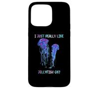 I Just Really Like Jellyfish, OK? Watercolor Fish, JellyFish Carcasa para iPhone 15 Pro Max