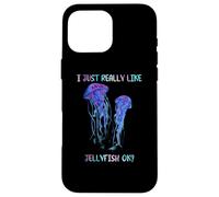 I Just Really Like Jellyfish, OK? Watercolor Fish, JellyFish Carcasa para iPhone 16 Pro Max