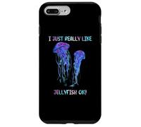 I Just Really Like Jellyfish, OK? Watercolor Fish, JellyFish Carcasa para iPhone 7 Plus/8 Plus