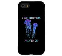 I Just Really Like Jellyfish, OK? Watercolor Fish, JellyFish Carcasa para iPhone SE (2020) / 7 / 8