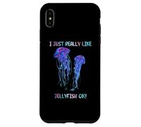 I Just Really Like Jellyfish, OK? Watercolor Fish, JellyFish Carcasa para iPhone XS Max