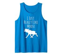 I Just Really Like Moose, Ok? Alce Funny Animal Camping Camiseta sin Mangas
