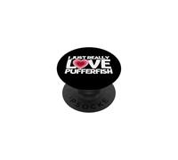 I Just Really Love Pufferfish Divertidos Peces Globo PopSockets PopGrip Adhesivo