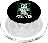 I Just Turned 55 Let's Par-tee Carrito de Golf Fiesta de cumpleaños número 55 PopSockets PopGrip para MagSafe