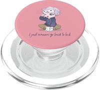 I Just Wanna Go Back to Bed | Cute Chibi Boy Anime Sleeping PopSockets PopGrip para MagSafe