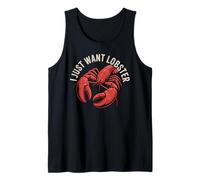 I Just Want Lobster Antojos De Mariscos Comer - Camiseta sin Mangas