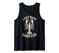 I Just Want Lobster Antojos De Mariscos Comer - Camiseta sin Mangas