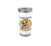I Just Want To Cuddle With Pets Enjoy Moment Forget Worries Vaso térmico de acero inoxidable de doble pared