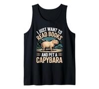 I Just Want To Read Books and Pet A Capybara |- Camiseta sin Mangas